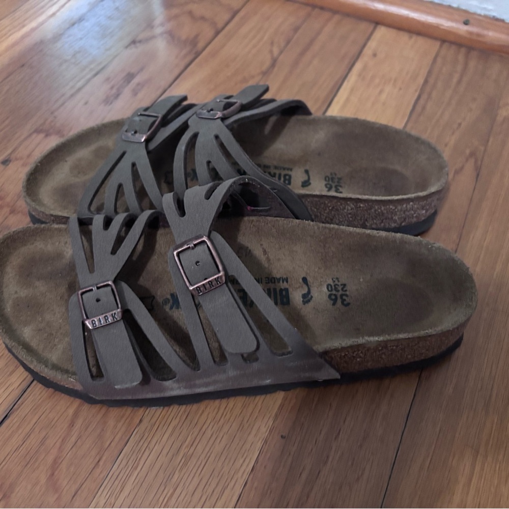 Birkenstock size 36 Multi-Strap Buckle Slide Sandals - Picture 3 of 3